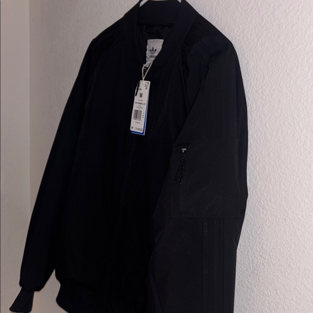 Adidas Men's Black Bomber Jacket - Picture 3 of 7